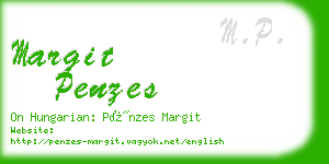 margit penzes business card